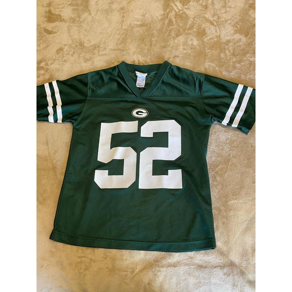 NFL Jersey Green Bay Matthews 52 Youth Medium 10-12 Unisex Kids Football s1